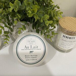 NIB The Scottish Fine Soaps Company Au Lait Shea Body Butter - 8.8oz Tub
